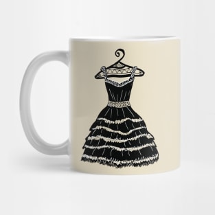 Black dress Mug